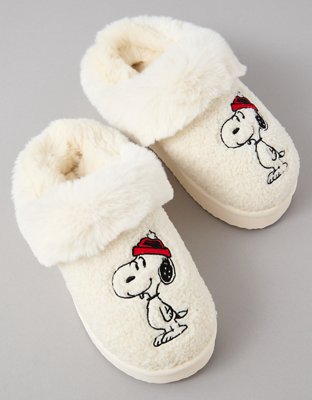 AE Pantuflas sin Talón de Invierno de Snoopy
