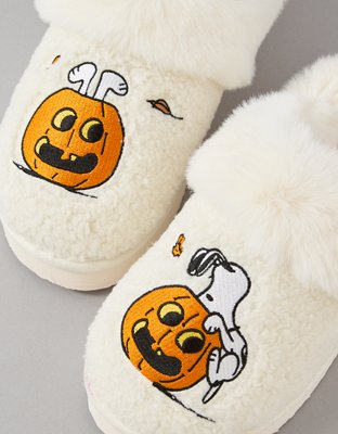 AE Snoopy Pumpkin Scuff Slipper