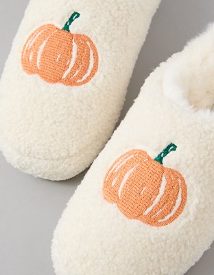 Pantoufles à motif de citrouilles AE