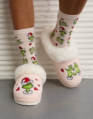 AE Grinch Scuff Slipper