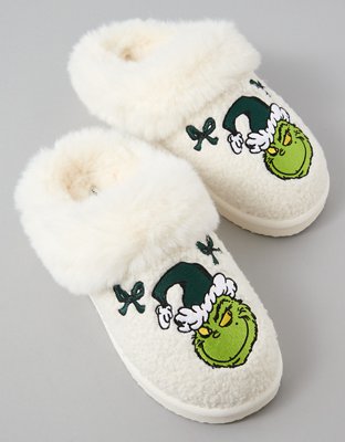 AE Grinch Scuff Slipper
