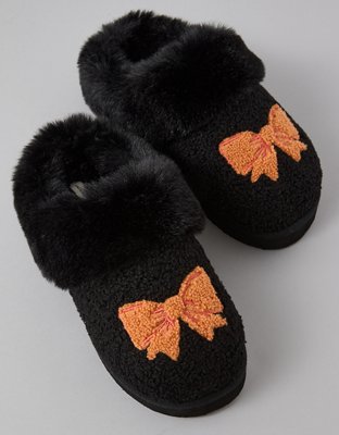 AE Spooky Bow Scuff Slipper