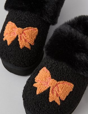 AE Spooky Bow Scuff Slipper