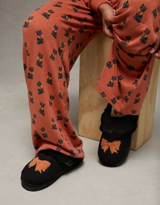 AE Spooky Bow Scuff Slipper