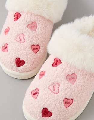 AE Candy Hearts Scuff Slipper | American Eagle