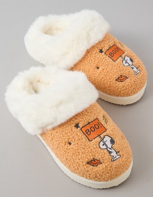 Женские тапочки American Eagle AE Snoopy Boo! Scuff Slipper, цвет: Персиковый — фото 4