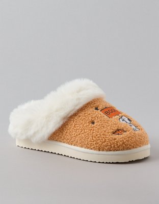 Женские тапочки American Eagle AE Snoopy Boo! Scuff Slipper, цвет: Персиковый — фото 3