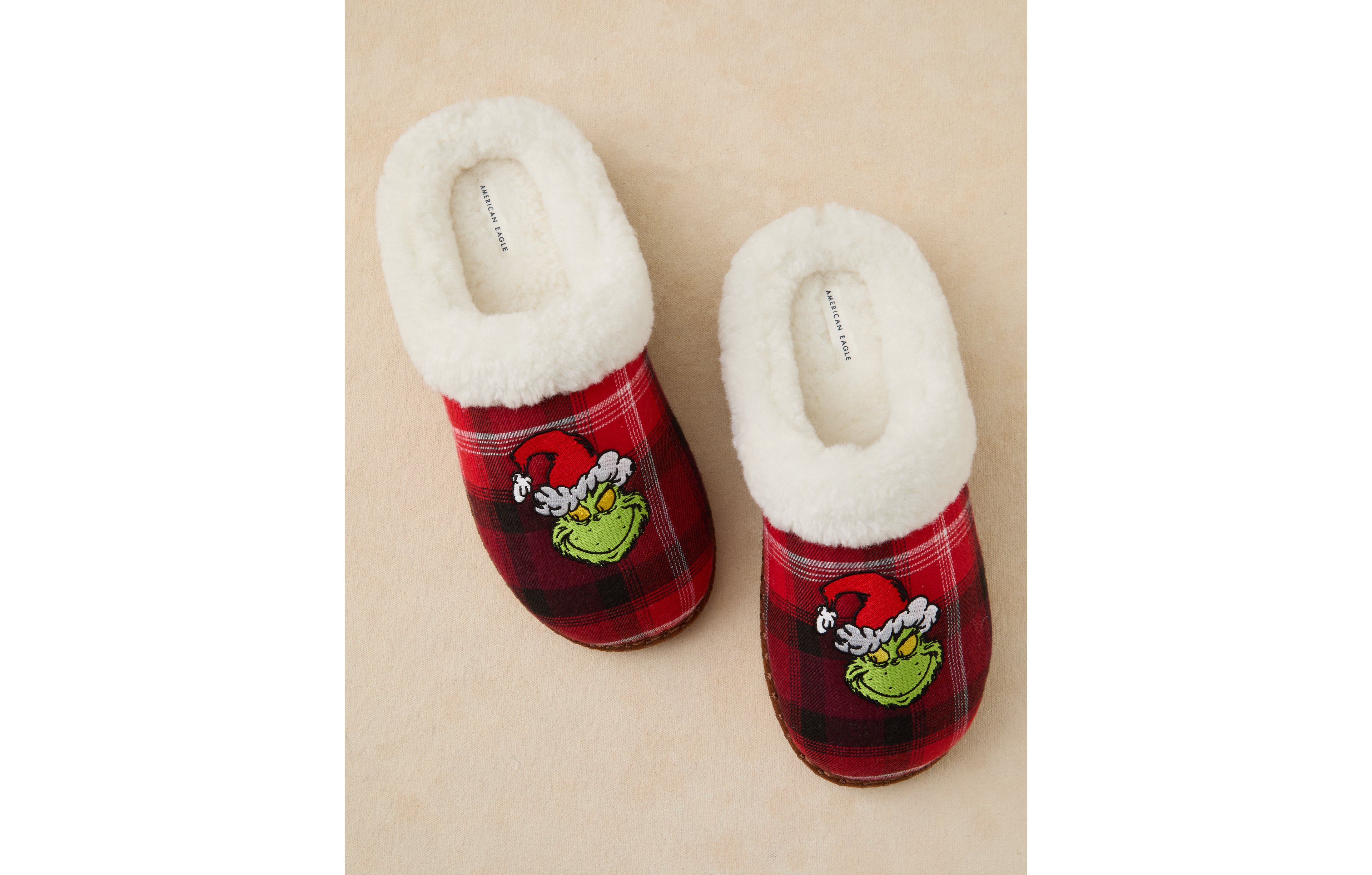 AE Festive Grinch Slipper