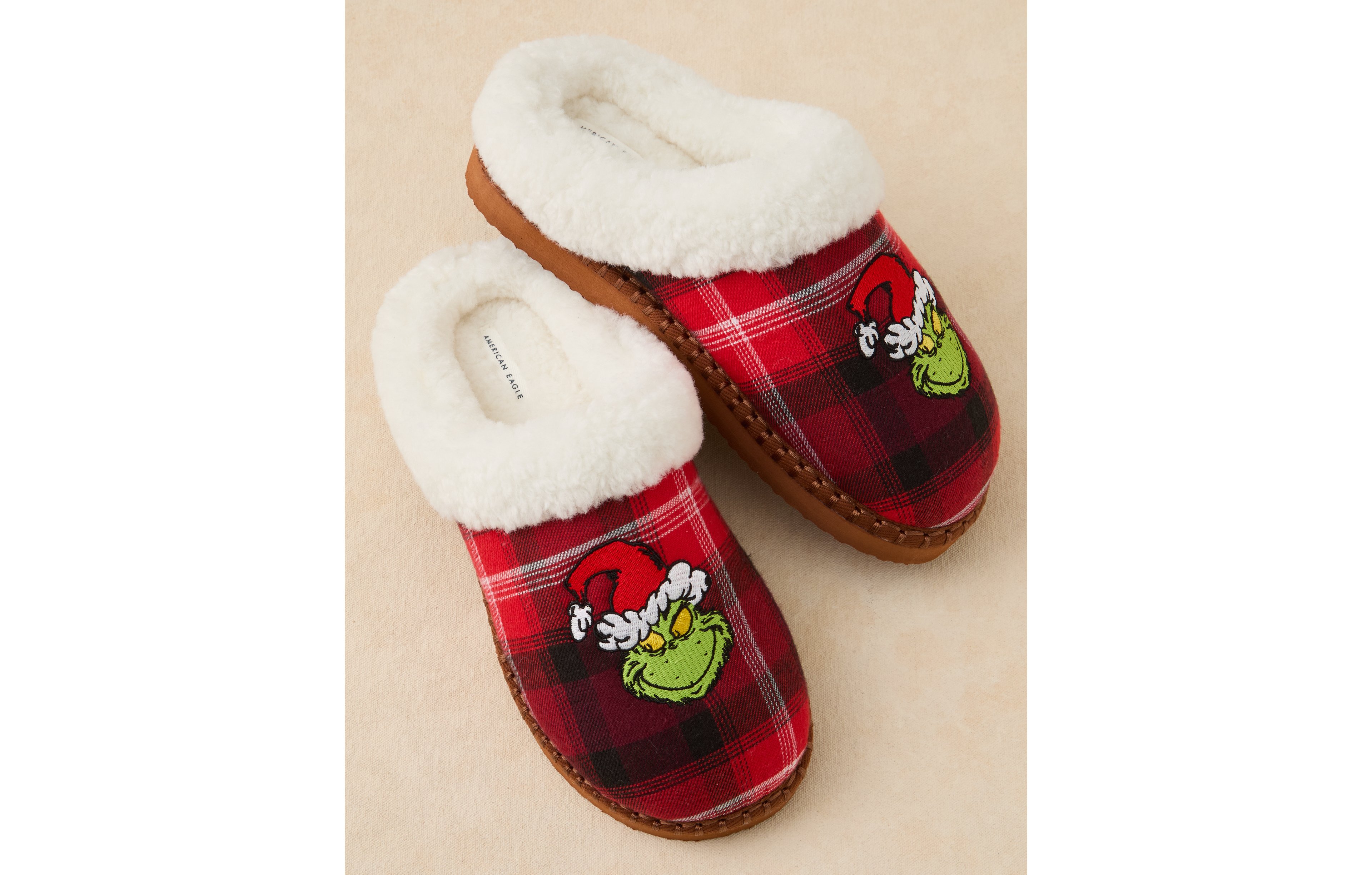 AE Festive Grinch Slipper