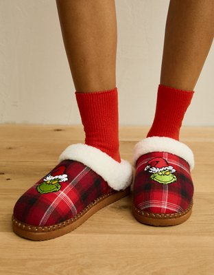 AE Festive Grinch Slipper