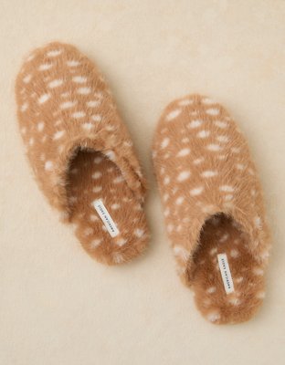 Женские тапочки American Eagle AE Deer Print, цвет: Рыжевато-коричневый — фото 2