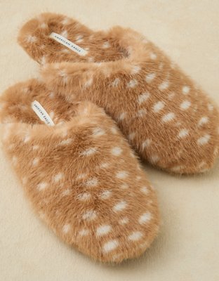 AE Deer Print Slipper