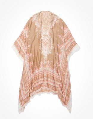 Женские топы American Eagle AE Paisley Midi Kimono — фото 3