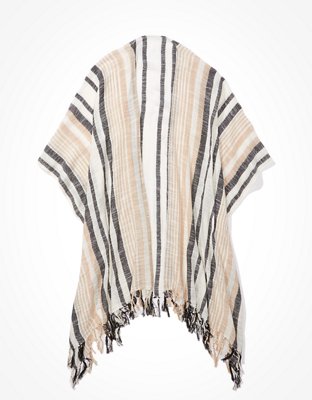 Женские топы American Eagle AE Striped Midi Kimono — фото 3