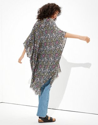 Kimono con estampado floral AEO