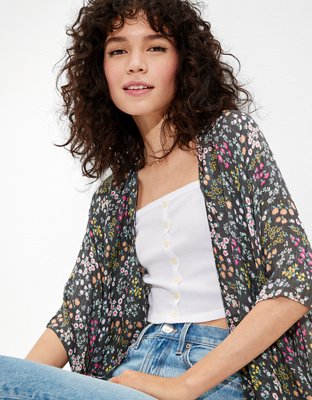 American Eagle AEO Floral Kimono — фото 4