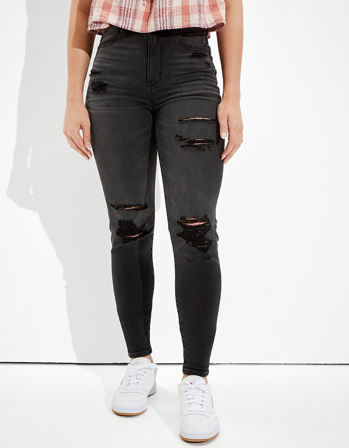AE Ne(x)t Level Soft Knit Ripped Curvy Super High-Waisted Jegging