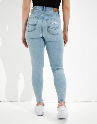 Женские джинсы American Eagle AE Ne(x)t Level Ripped Curvy Super High-Waisted Jegging — фото 5