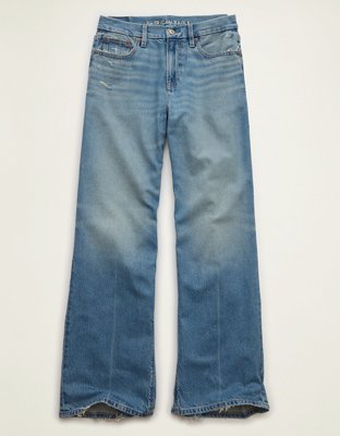 AE Curvy High-Waisted Stovepipe Jean Women's Tinted Medium 4 X-Long