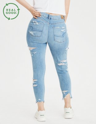 Женские джинсы American Eagle AE Ne(x)t Level Curvy High-Waisted Jegging Crop — фото 2