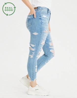 Женские джинсы American Eagle AE Ne(x)t Level Curvy High-Waisted Jegging Crop — фото 4
