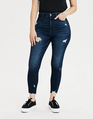 Jeans, 17aeo American Eagle Outfitters Super Stretch High Rise Leggings  Crop