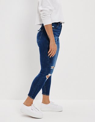 AE Ne(x)t Level Ripped Curvy High-Waisted Jegging Crop