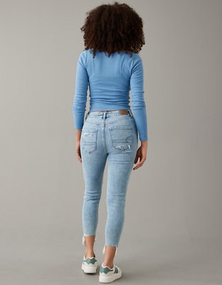 AE Next Level Ripped Curvy High-Waisted Jegging Crop
