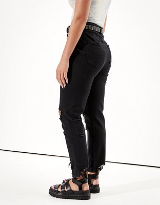 Женские джинсы American Eagle AE Ripped Curvy Mom Jean — фото 3