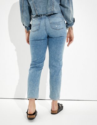 AE Stretch Ripped Curvy Mom Jean