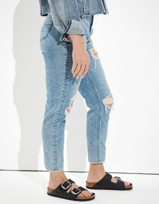 AE Stretch Ripped Curvy Mom Jean