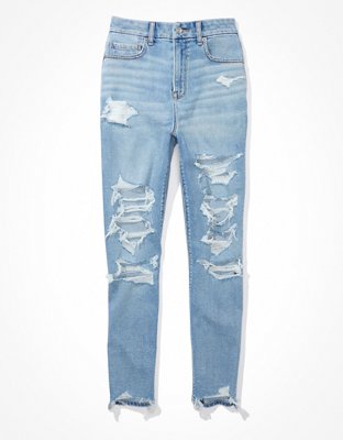 AE Stretch Ripped Curvy Mom Jean
