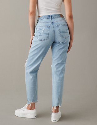 AE Stretch Curvy Ripped Straight Jean