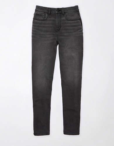 AE x The Ziegler Sisters Stretch Curvy High-Waisted Relaxed Straight Jean