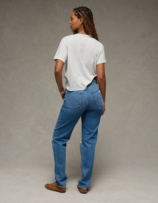 AE Strigid Curvy Ripped Mom Jean