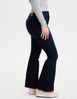 american eagle high rise flare jeans