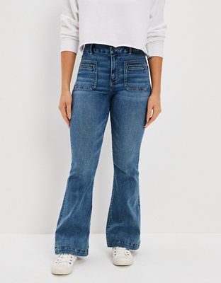 Buy AE Ne(x)t Level Curvy Super High-Waisted Flare Jean online