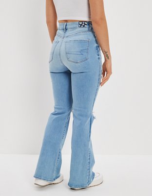 AE Ne(x)t Level Ripped Curvy Super High-Waisted Flare Jean