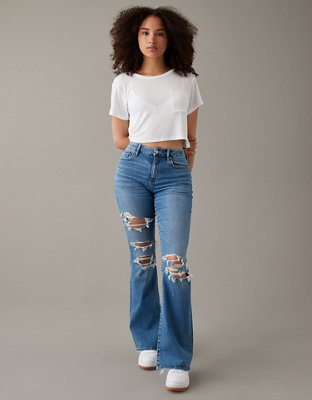 Jeggings flare high waist