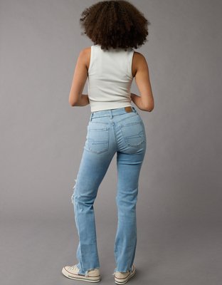 AE Next Level Curvy Ripped High-Waisted Skinny Kick Jean