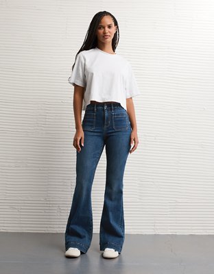 FLAIR (フレアー) AE Next Level Curvy Super High-Waisted Flare Jean | AE