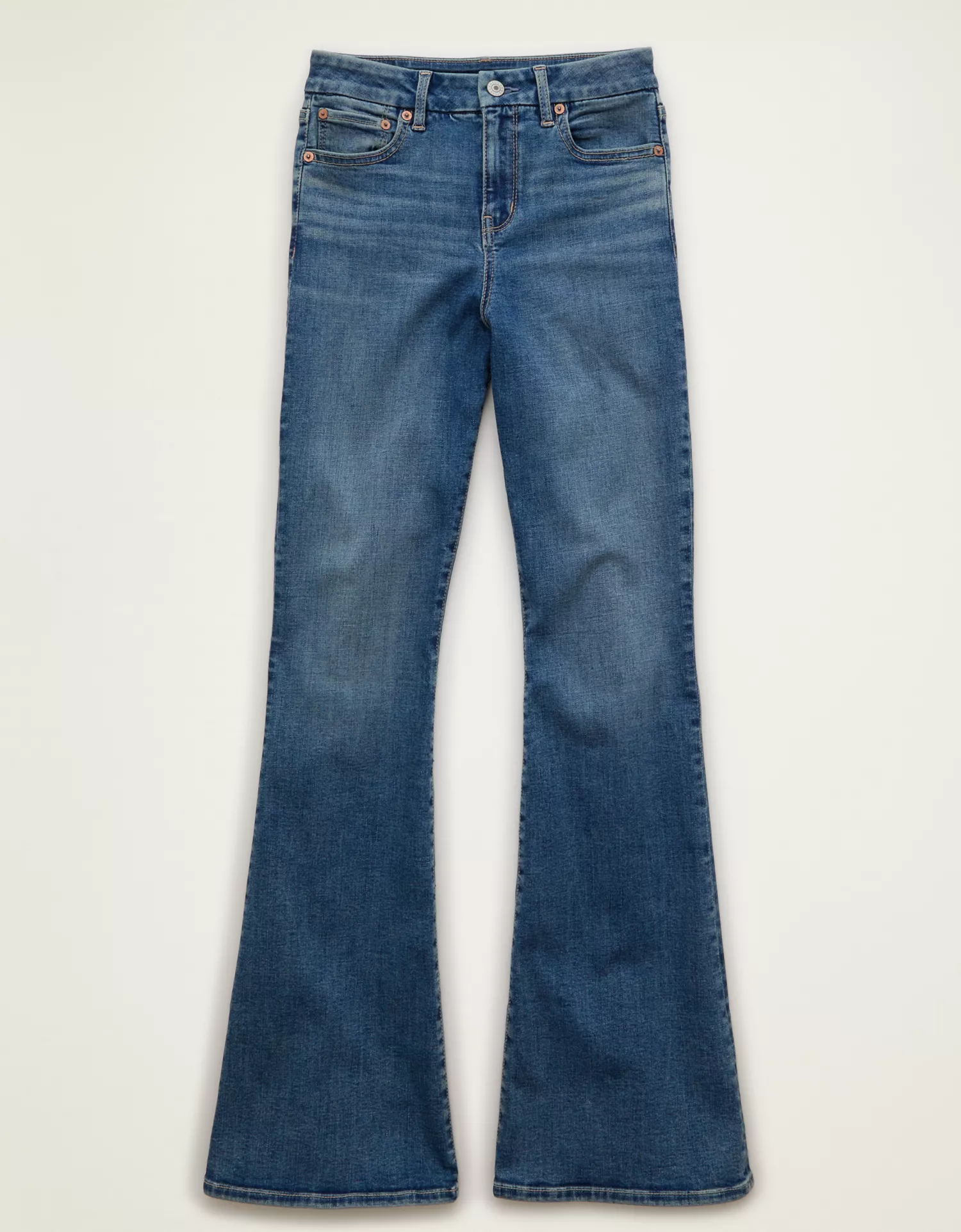 AE Curvy Super High-Waisted Flare Jean - thumbnail 3