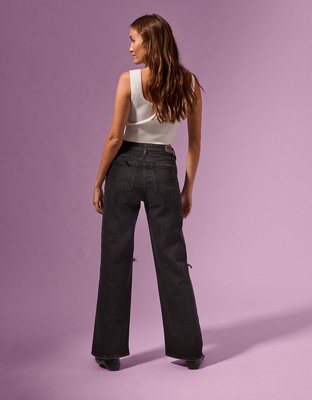 Женские джинсы American Eagle Coco Gauff x AE Stretch High-Waisted Crossover Stovepipe Jean — фото 2