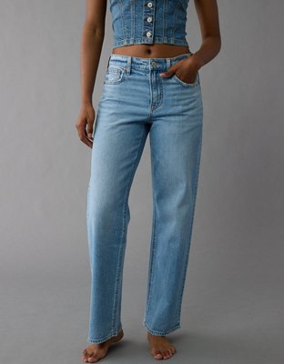 Cotton fashion on high waisted jeans