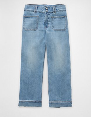 AE Stovepipe Crop Jean Stretch Cintura Alta