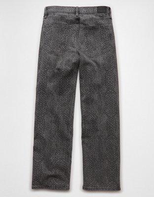 AE Stretch Snake Print High-Waisted Stovepipe Jean