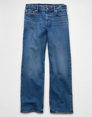 AE Stretch Studded High-Waisted Stovepipe Jean