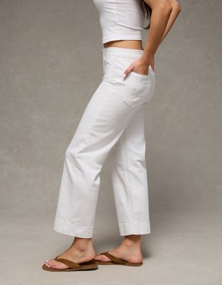 AE Stovepipe Crop Jean Stretch Cintura Alta