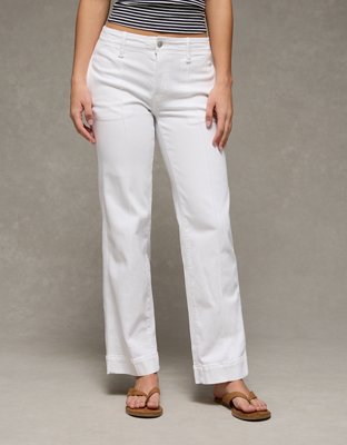 AE Dreamy Drape Stretch Low-Rise Ultra Wide-Leg Pant | American Eagle