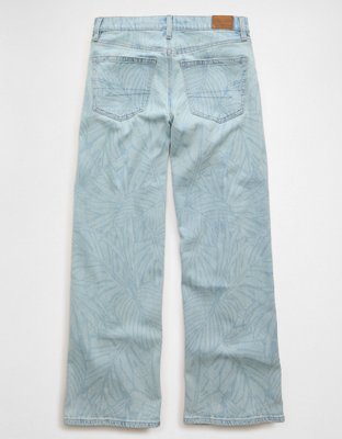 AE Stretch High-Waisted Laser Print Stovepipe Jean